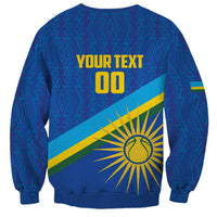 Rwanda Basketball Custom Sweatshirt Go Champions Imigongo Folk Pattern - Wonder Print Shop