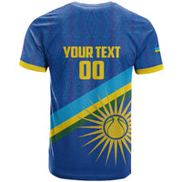 Rwanda Basketball Custom T Shirt Go Champions Imigongo Folk Pattern - Wonder Print Shop