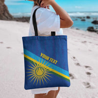Rwanda Basketball Custom Tote Bag Go Champions Imigongo Folk Pattern - Wonder Print Shop