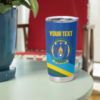 Rwanda Basketball Custom Tumbler Cup Go Champions Imigongo Folk Pattern - Wonder Print Shop