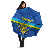 Rwanda Basketball Custom Umbrella Go Champions Imigongo Folk Pattern - Wonder Print Shop