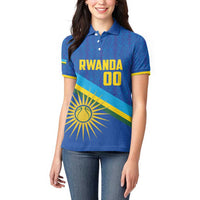 Rwanda Basketball Custom Women Polo Shirt Go Champions Imigongo Folk Pattern - Wonder Print Shop