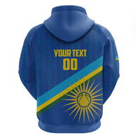 Rwanda Basketball Custom Zip Hoodie Go Champions Imigongo Folk Pattern - Wonder Print Shop
