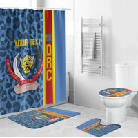 DR Congo Basketball Custom Bathroom Set Come On Leopards Skin Pattern - Wonder Print Shop