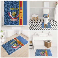 DR Congo Basketball Custom Bathroom Set Come On Leopards Skin Pattern - Wonder Print Shop