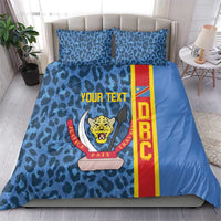 DR Congo Basketball Custom Bedding Set Come On Leopards Skin Pattern - Wonder Print Shop