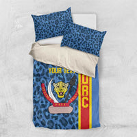 DR Congo Basketball Custom Bedding Set Come On Leopards Skin Pattern - Wonder Print Shop
