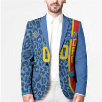 DR Congo Basketball Custom Blazer Come On Leopards Skin Pattern - Wonder Print Shop