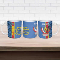 DR Congo Basketball Custom Ceramic Mug Come On Leopards Skin Pattern - Wonder Print Shop