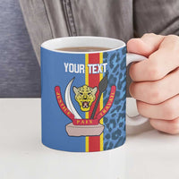 DR Congo Basketball Custom Ceramic Mug Come On Leopards Skin Pattern - Wonder Print Shop
