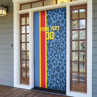 DR Congo Basketball Custom Door Cover Come On Leopards Skin Pattern - Wonder Print Shop