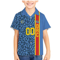 DR Congo Basketball Custom Family Matching Mermaid Dress and Hawaiian Shirt Come On Leopards Skin Pattern - Wonder Print Shop