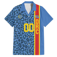 DR Congo Basketball Custom Family Matching Off Shoulder Short Dress and Hawaiian Shirt Come On Leopards Skin Pattern - Wonder Print Shop