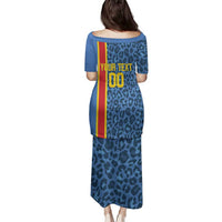 DR Congo Basketball Custom Family Matching Puletasi and Hawaiian Shirt Come On Leopards Skin Pattern - Wonder Print Shop