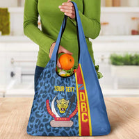 DR Congo Basketball Custom Grocery Bag Come On Leopards Skin Pattern - Wonder Print Shop