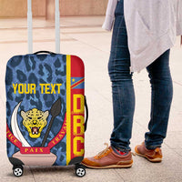 DR Congo Basketball Custom Luggage Cover Come On Leopards Skin Pattern - Wonder Print Shop