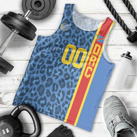 DR Congo Basketball Custom Men Tank Top Come On Leopards Skin Pattern - Wonder Print Shop
