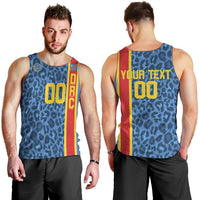 DR Congo Basketball Custom Men Tank Top Come On Leopards Skin Pattern - Wonder Print Shop