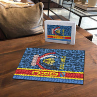 DR Congo Basketball Custom Puzzle Come On Leopards Skin Pattern - Wonder Print Shop