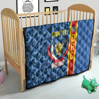 DR Congo Basketball Custom Quilt Come On Leopards Skin Pattern - Wonder Print Shop