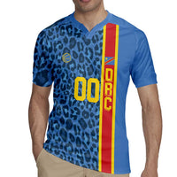 DR Congo Basketball Custom Rugby Jersey Come On Leopards Skin Pattern - Wonder Print Shop