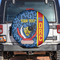 DR Congo Basketball Custom Spare Tire Cover Come On Leopards Skin Pattern - Wonder Print Shop