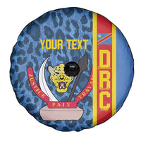 DR Congo Basketball Custom Spare Tire Cover Come On Leopards Skin Pattern - Wonder Print Shop