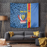 DR Congo Basketball Custom Tapestry Come On Leopards Skin Pattern - Wonder Print Shop