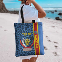 DR Congo Basketball Custom Tote Bag Come On Leopards Skin Pattern - Wonder Print Shop
