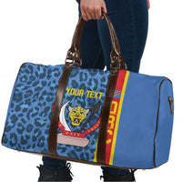 DR Congo Basketball Custom Travel Bag Come On Leopards Skin Pattern - Wonder Print Shop