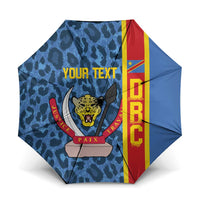DR Congo Basketball Custom Umbrella Come On Leopards Skin Pattern - Wonder Print Shop