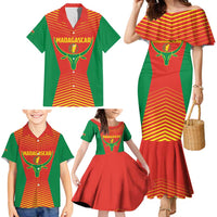 Madagascar Basketball Custom Family Matching Mermaid Dress and Hawaiian Shirt Come On Angel Manzano - Wonder Print Shop