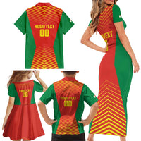Madagascar Basketball Custom Family Matching Short Sleeve Bodycon Dress and Hawaiian Shirt Come On Angel Manzano - Wonder Print Shop