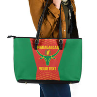 Madagascar Basketball Custom Leather Tote Bag Come On Angel Manzano - Wonder Print Shop