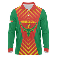 Madagascar Basketball Custom Long Sleeve Polo Shirt Come On Angel Manzano - Wonder Print Shop