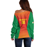 Madagascar Basketball Custom Off Shoulder Sweater Come On Angel Manzano - Wonder Print Shop