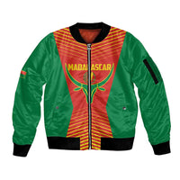 Madagascar Basketball Custom Sleeve Zip Bomber Jacket Come On Angel Manzano - Wonder Print Shop