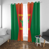 Madagascar Basketball Custom Window Curtain Come On Angel Manzano - Wonder Print Shop
