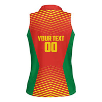 Madagascar Basketball Custom Women Sleeveless Polo Shirt Come On Angel Manzano - Wonder Print Shop