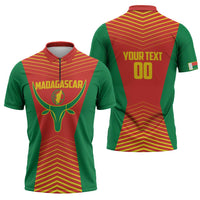 Madagascar Basketball Custom Zipper Polo Shirt Come On Angel Manzano - Wonder Print Shop