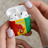 Guinea Basketball Custom AirPods Case Syli Nationale African Pattern - Wonder Print Shop