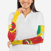 Guinea Basketball Custom Arm Sleeves Syli Nationale African Pattern - Wonder Print Shop