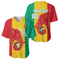 Guinea Basketball Custom Baseball Jersey Syli Nationale African Pattern - Wonder Print Shop