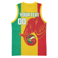 Guinea Basketball Custom Basketball Jersey Syli Nationale African Pattern - Wonder Print Shop