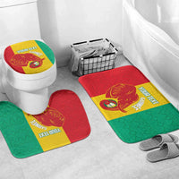 Guinea Basketball Custom Bathroom Set Syli Nationale African Pattern - Wonder Print Shop