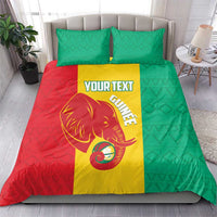 Guinea Basketball Custom Bedding Set Syli Nationale African Pattern - Wonder Print Shop