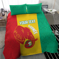 Guinea Basketball Custom Bedding Set Syli Nationale African Pattern - Wonder Print Shop