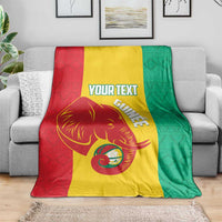 Guinea Basketball Custom Blanket Syli Nationale African Pattern - Wonder Print Shop