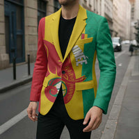 Guinea Basketball Custom Blazer Syli Nationale African Pattern - Wonder Print Shop