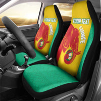 Guinea Basketball Custom Car Seat Cover Syli Nationale African Pattern - Wonder Print Shop